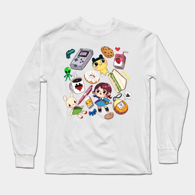 Happy Times Long Sleeve T-Shirt by wikiyea